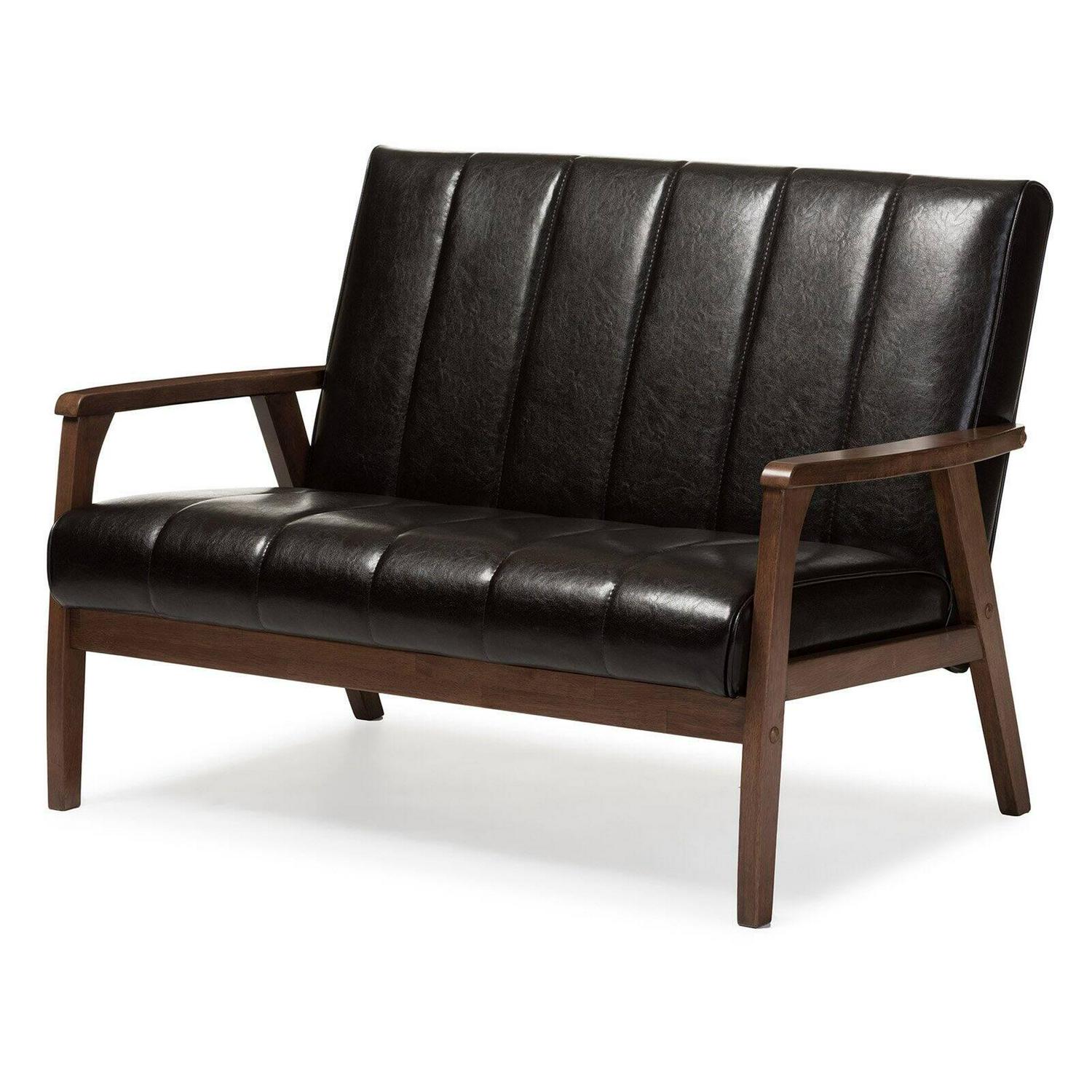 Baxton Studio Nikko Loveseat