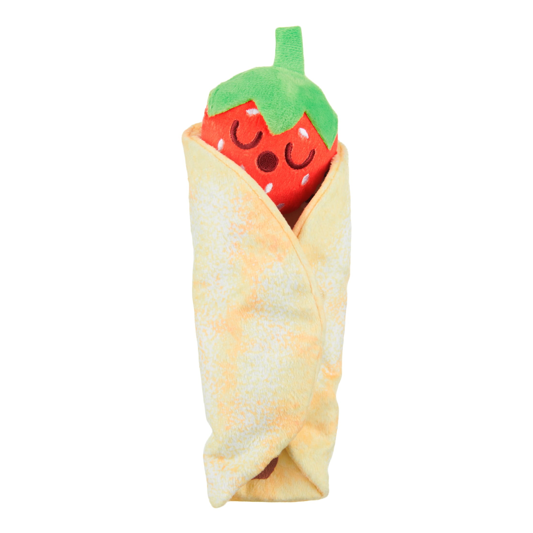 BARK Wake N Crepe Dog Toy， Multi-color - Barkfest in Bed