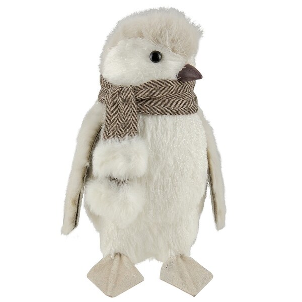 Sisal Penguin with Scarf Christmas Figure