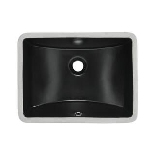 Swiss Madison Plaisir 18.5 in. Rectangle Undermount Bathroom Sink in Matte Black SM-UM624MB