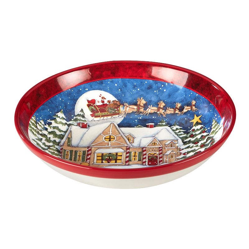 Certified International Santa's Workshop Serving Bowl