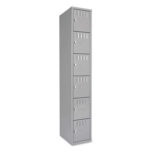 Tennsco Box Compartments， Single Stack， 12w x 18d x 72h， Medium Gray (BS6121812AMG)