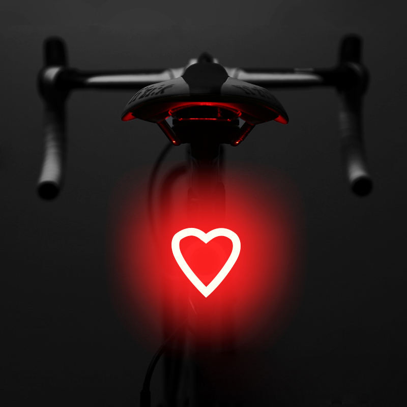 Bicycle Rear Light Night riding warning light IPx2 Waterproof USB Charge cycling Tail Taillight Bike LED Light 16patterns choose