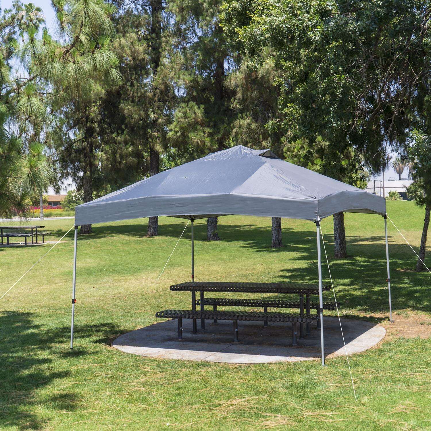 Crown Shades One Touch Polyester Canopy 10 ft. H X 12 ft. W X 12 ft. L