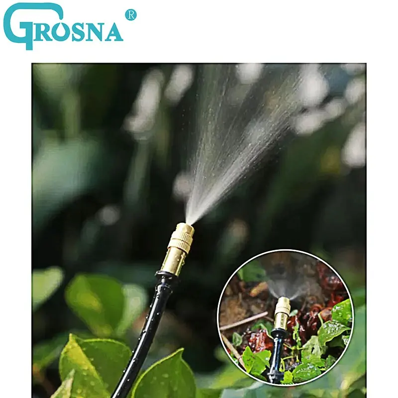 Adjustable Brass Spray Atomizing Nozzle Water Sprinkler Irrigation System Gardening Irrigation Accessories Watering Supplies