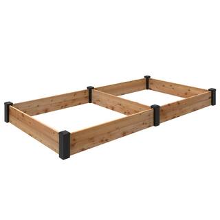 Outdoor Essentials Haven 4 ft. x 8 ft. Natural Cedar Raised Garden Bed (7 in. H) 472547