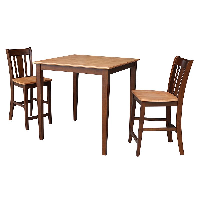 International Concepts Roland Counter Height Dining Table and Stools 3-pc. Dining Set