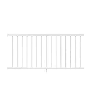 NewTechWood Allure 72 in. x 42 in. White Aluminum Preassembled Railing Kit AL-42-6-WHI