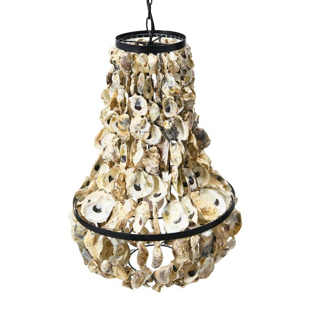 Oyster Shell Chandeiler Storied Home