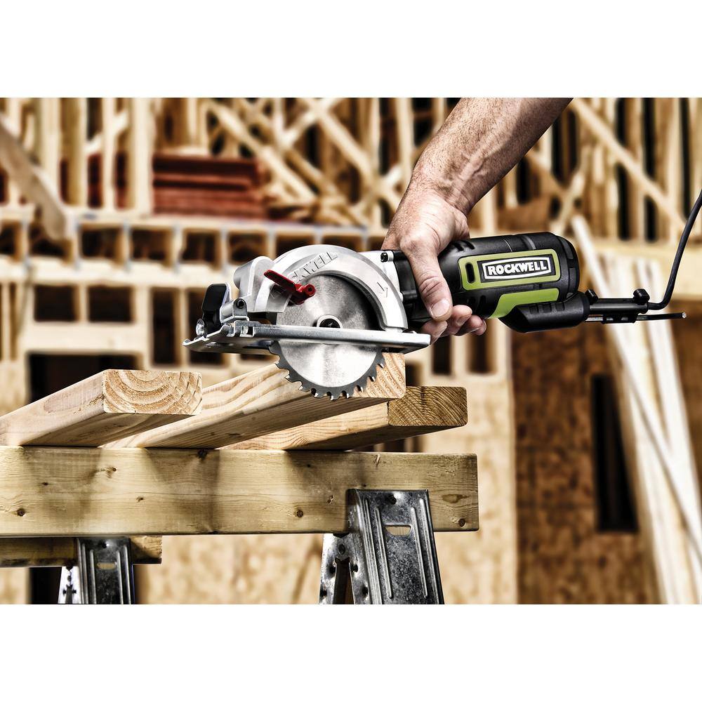 Rockwell 4 -12 in. 5 Amp Compact Circular Saw RK3441K