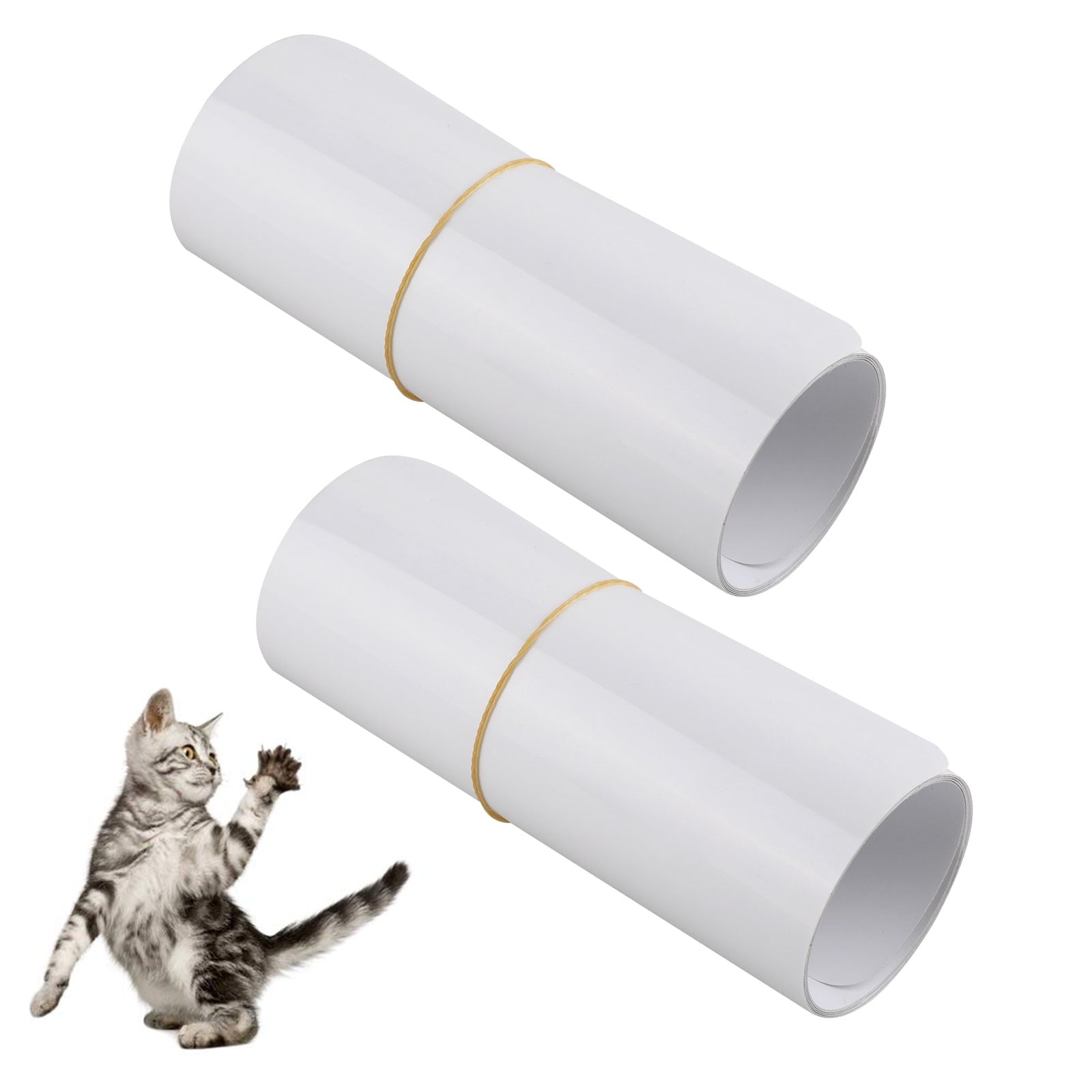 EEEkit Plastic Cat Scratching Furniture Protector， Pet Couch Protector Pet Scratch Protector Set for Clawing Protection Guard Repellent for Fabric Sofa Table Set Pads