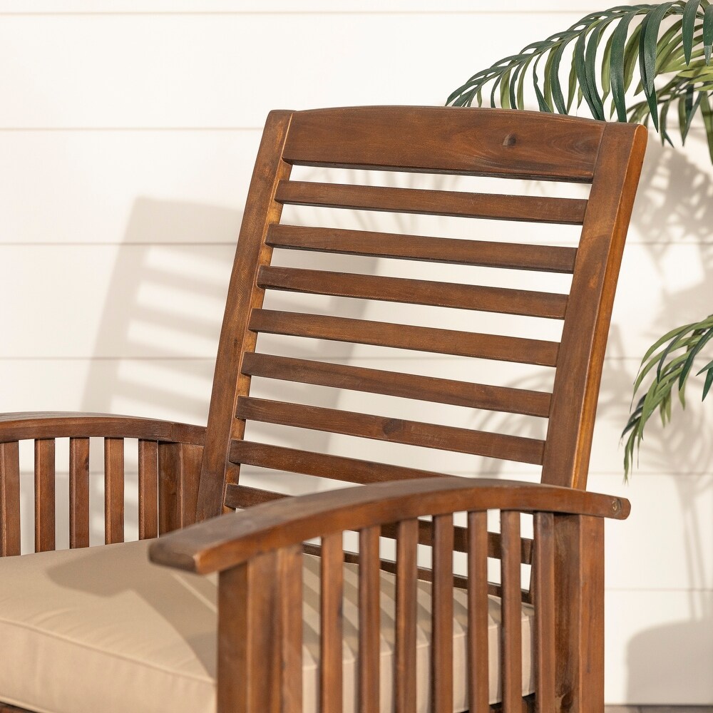 Middlebrook Surfside Acacia Wood Outdoor Chairs (Set of 2)