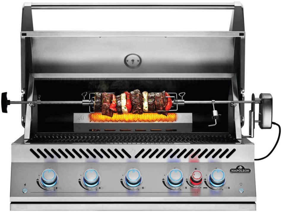 Napoleon 700 Series Built-In Liquid Propane Grill with Infrared Rear Burner in Stainless Steel