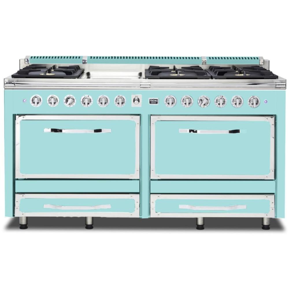 Viking 66-inch Freestanding Dual-Fuel Range with Convection Technology TVDR661-6GBW