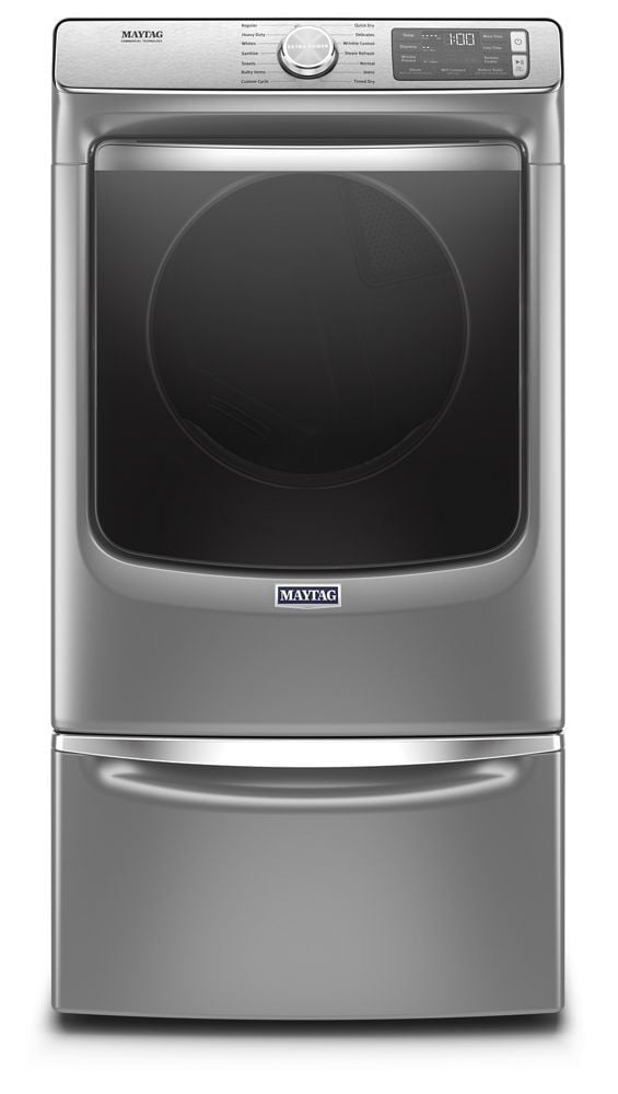 Maytag MED8630HC Smart Front Load Electric Dryer With Extra Power And Advanced Moisture Sensing With Industry-Exclusive Extra Moisture Sensor - 7.3 Cu. Ft.