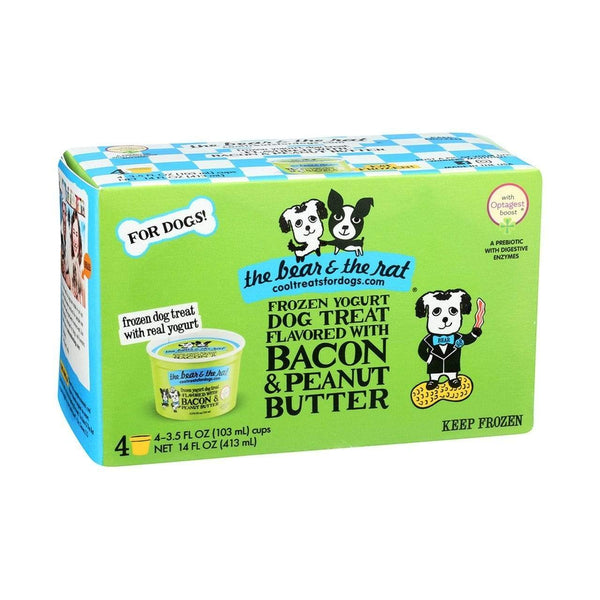 The Bear and The Rat Frozen Yogurt with Bacon and Peanut Butter Dog Trea