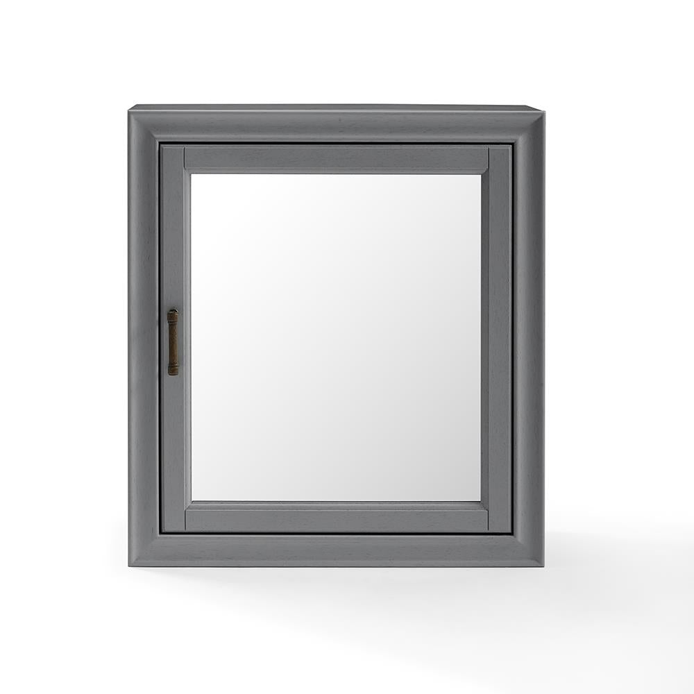 TARA BATH MIRROR CABINET IN VINTAGE GREY