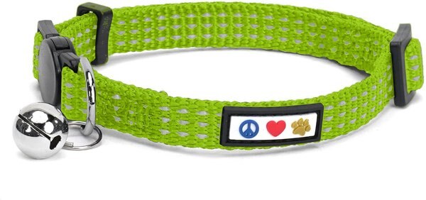 Pawtitas Nylon Reflective Breakaway Cat Collar with Bell