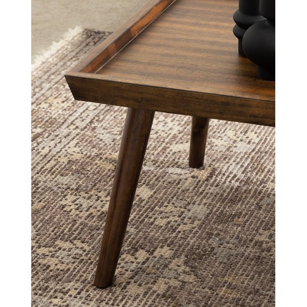 Kate and Laurel Eastmont Rectangle Wood Coffee Table - 46x22x17