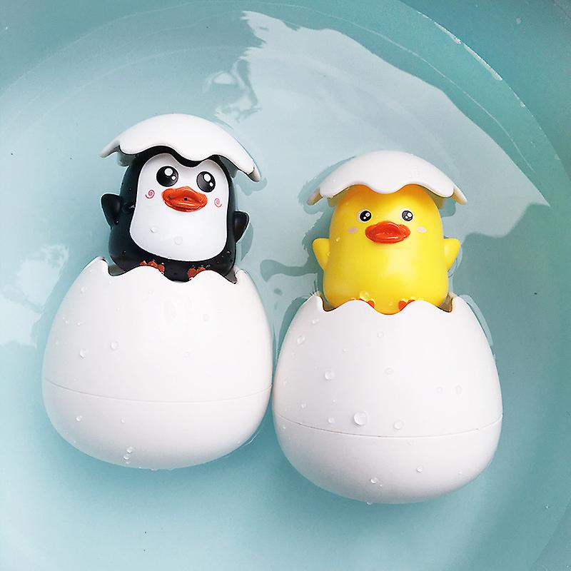 Baby Bathing Toy Kids Cute Duck Penguin Egg Water Spray Sprinkler Bathroom Sprinkling Shower Swimming Water Toys For Kids