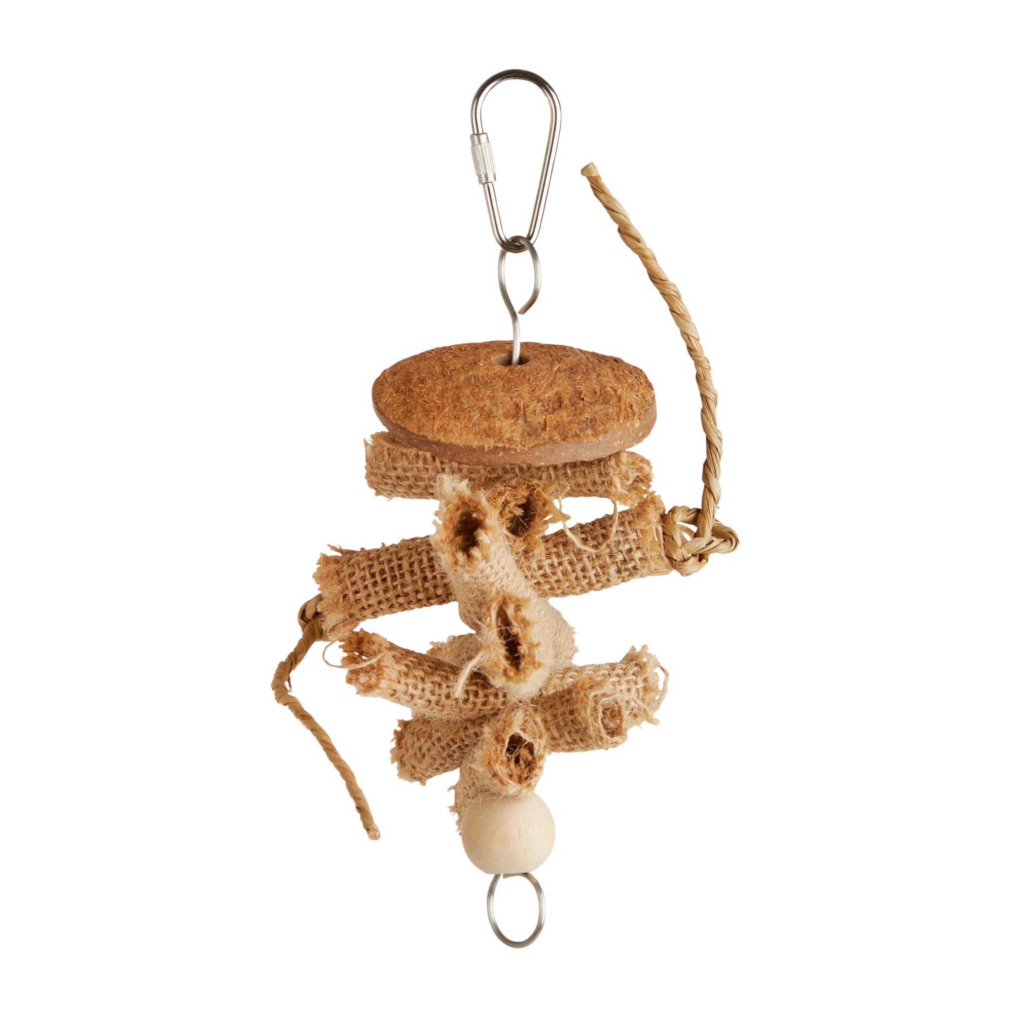 You  Me Rustic Rolls Chewing Bird Toy， Small