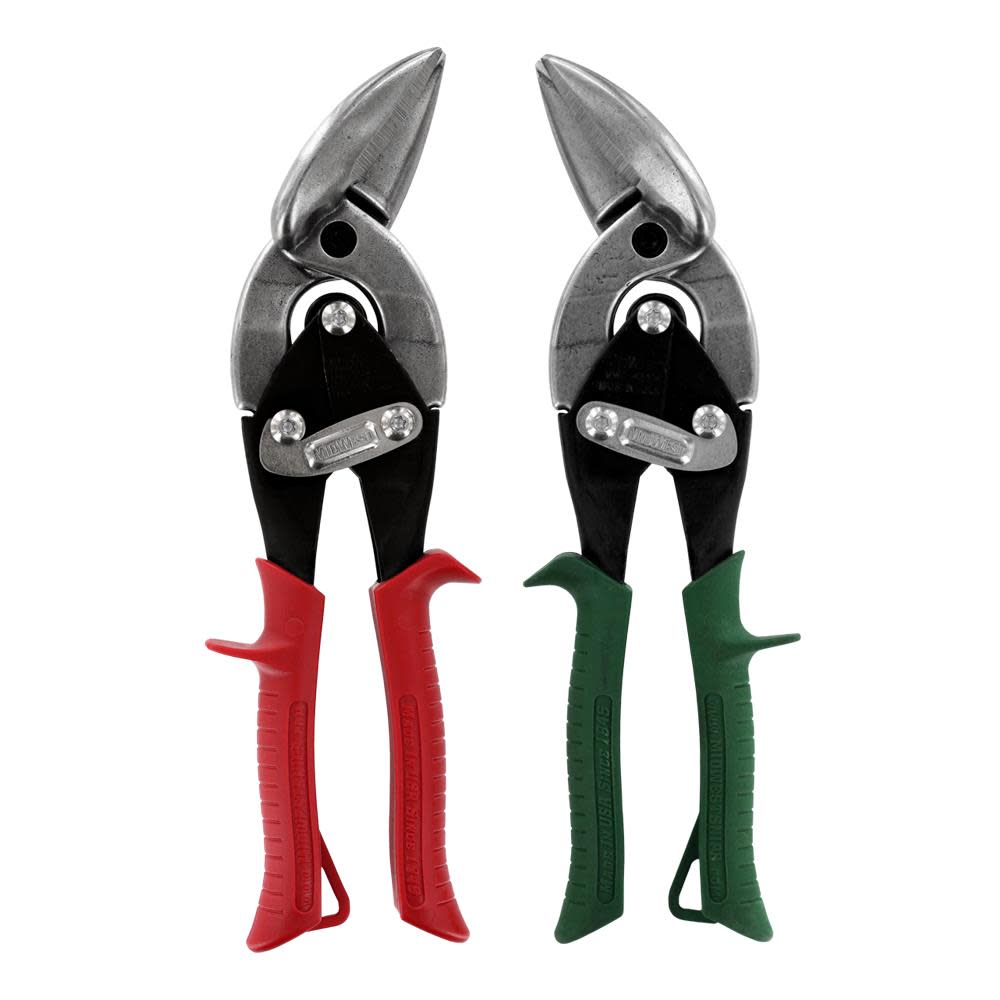 2-Piece Offset Aviation Snip Set ; Left and Right ;