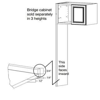 Hampton Bay 24 in. W x 84 in. H Refrigerator End Panel in Satin White KAREP-SW