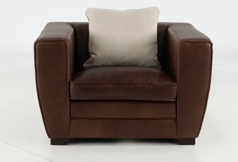 Bistro Brown Leather Chair