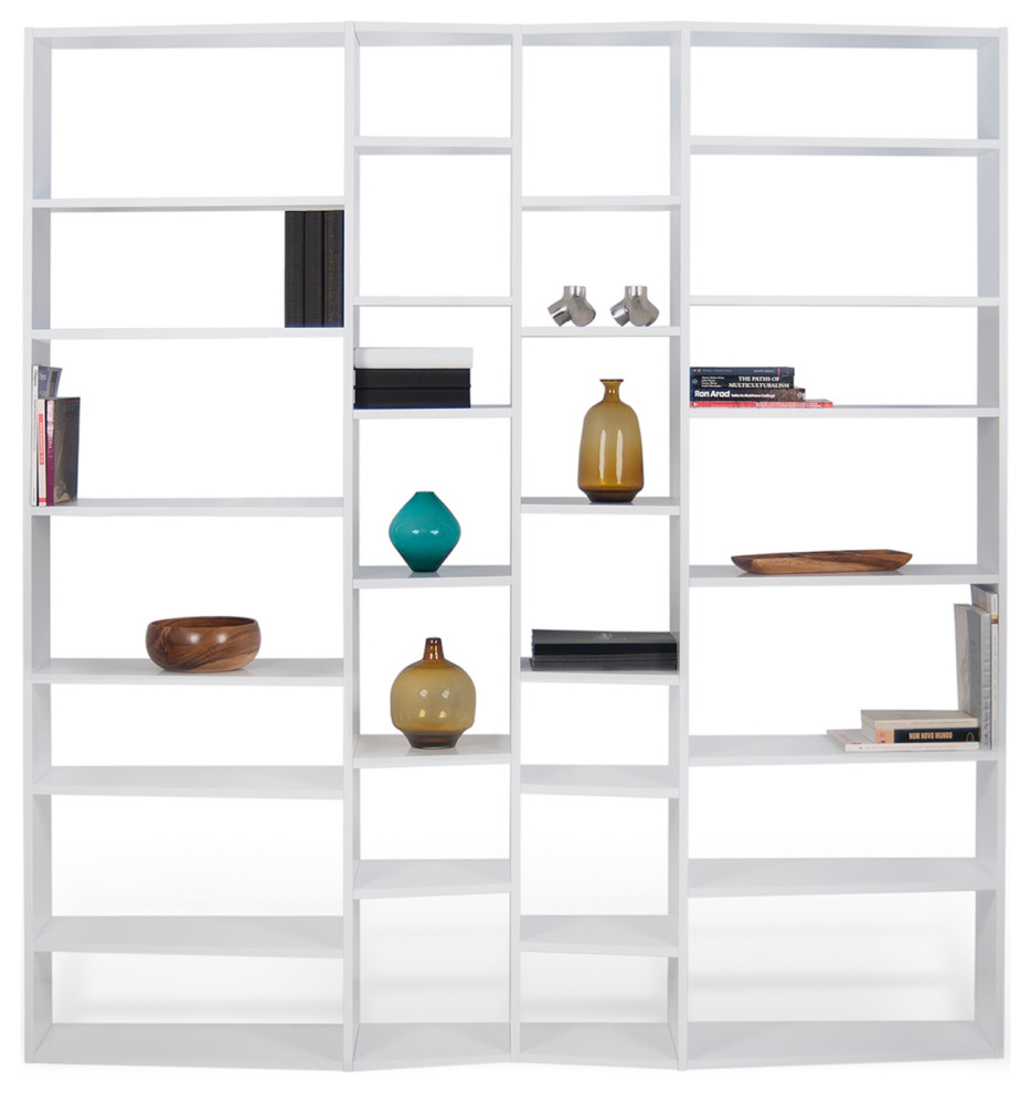 Modern Large White Modular Cube Book Shelves   Contemporary   Bookcases   by Plush Pod Decor  Houzz