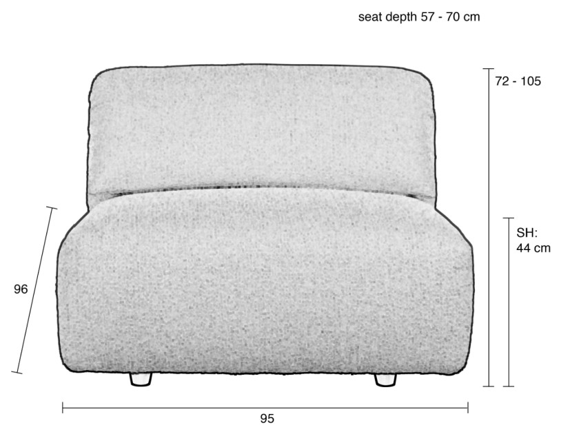 Modern Minimalist Love Seat  Zuiver Wings   Transitional   Loveseats   by Oroa   Distinctive Furniture  Houzz