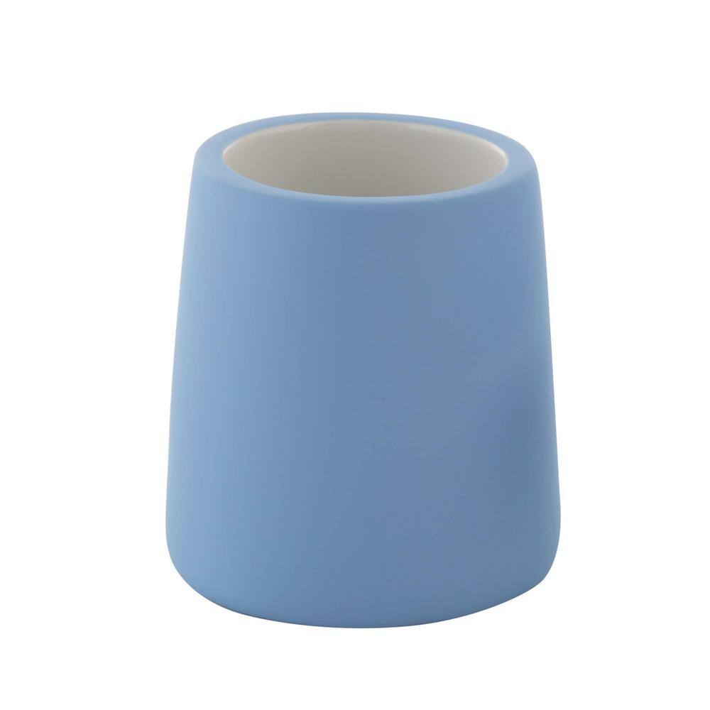 Elle Decor Lisse Wide Bowl Toilet Brush in French Blue EL-44270-FRNCHBLU