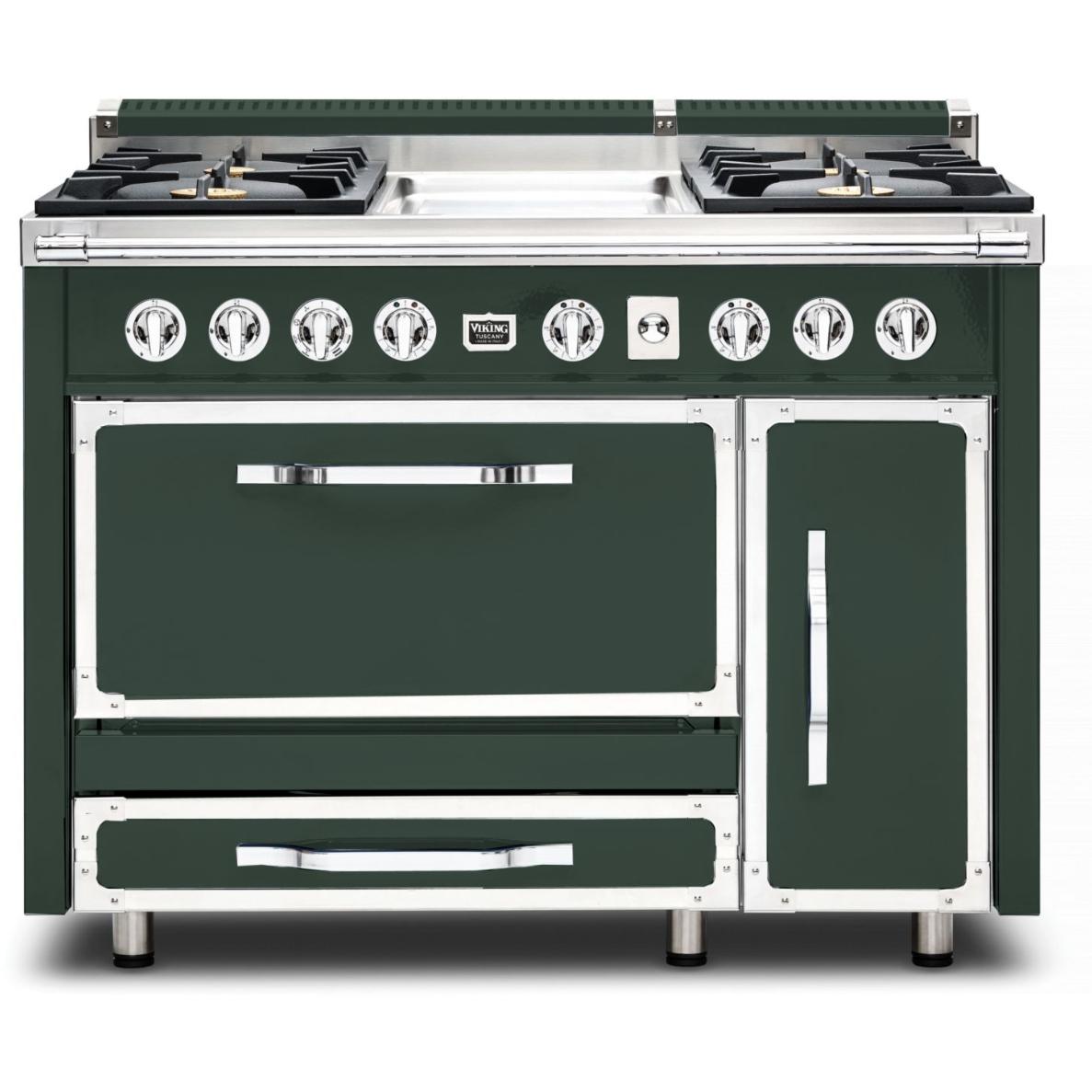 Viking 48-inch Freestanding Dual Fuel Range with True Convection Technology TVDR481-4GBF