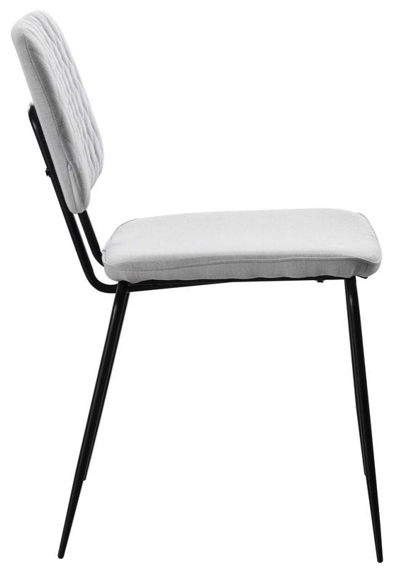 Contemporary Diamond Stitch Back Side Chair   Midcentury   Dining Chairs   by BisonOffice  Houzz