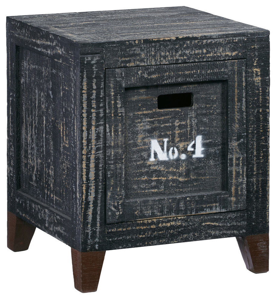 Wyatt Storage End Table   Farmhouse   Side Tables And End Tables   by HedgeApple  Houzz