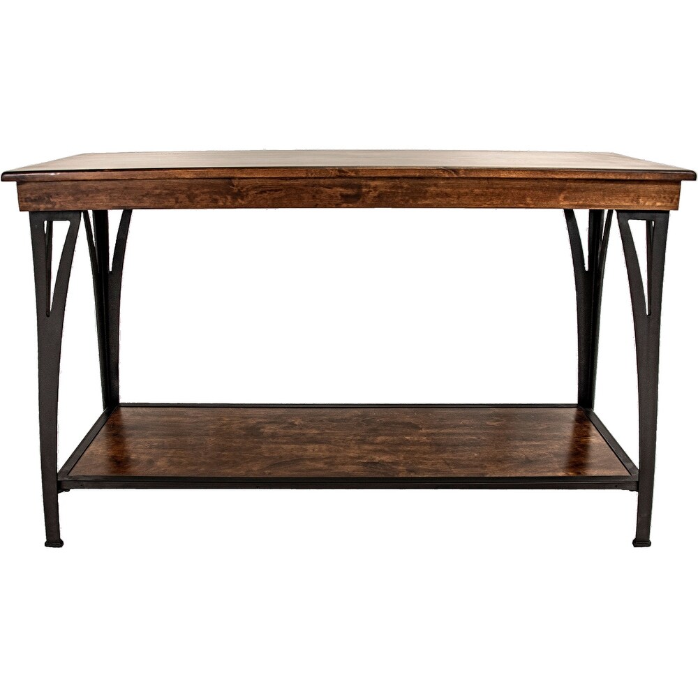 The District Copper Finish 1 shelf Sofa Table