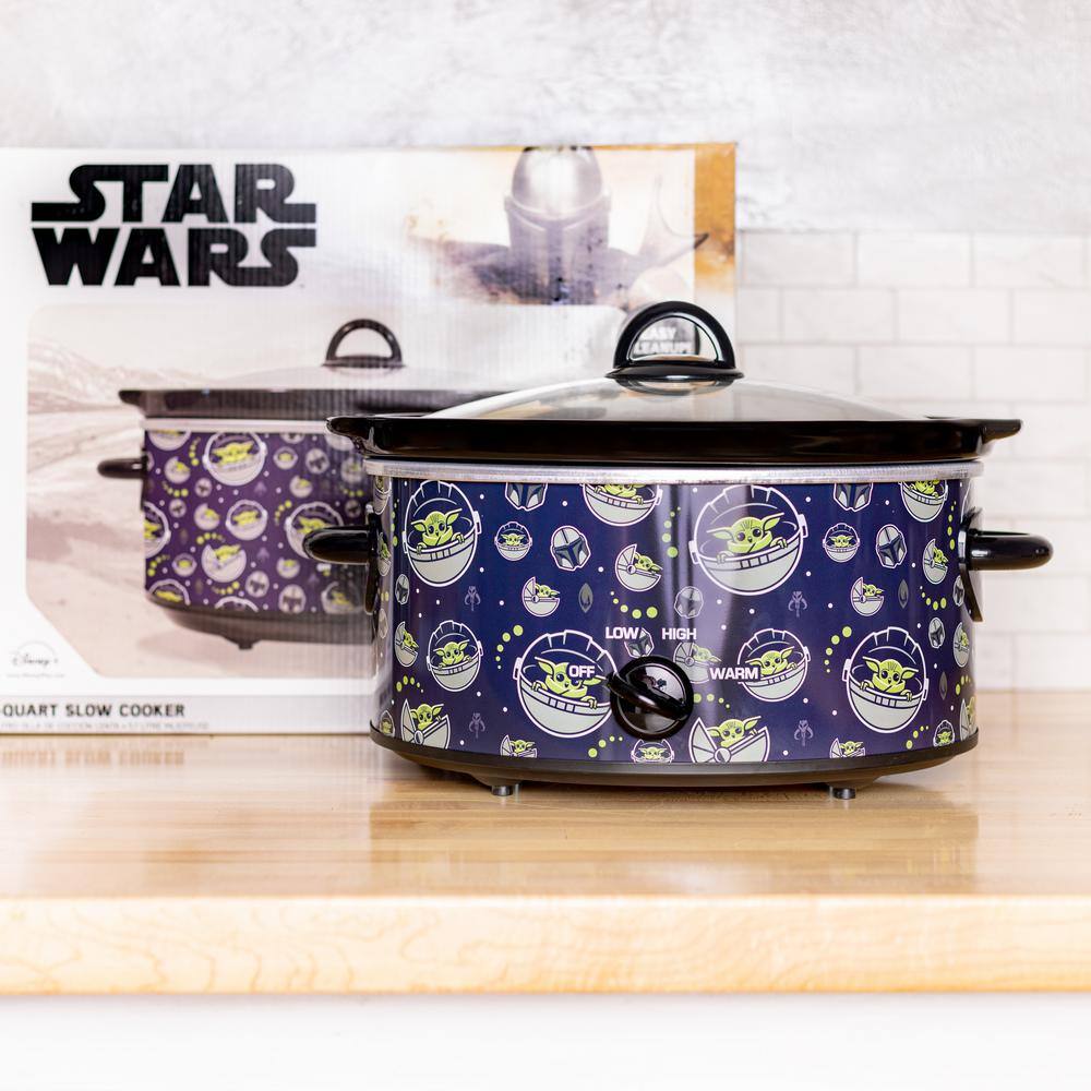 Uncanny Brands 5 qt. The Mandalorian Navy Ceramic Slow Cooker SC5-SRW-MAN1