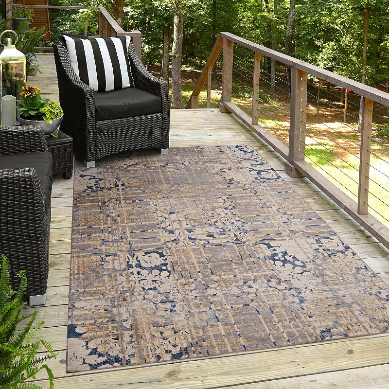 Linon Ocala Outdoor Washable Rug