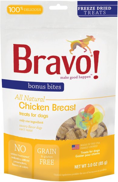 Bravo! Bonus Bites Chicken Breast Freeze-Dried Dog Treats