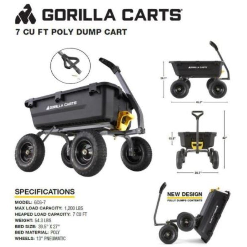 POLY DUMP CART 1200LB