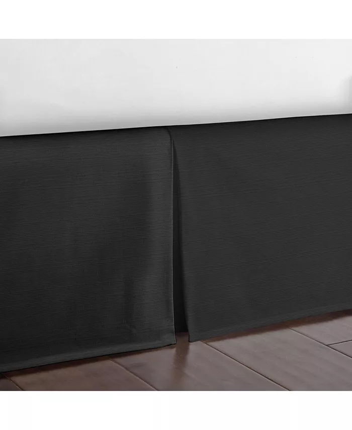 6ix Tailors Fine Linens Nova Black Platform Bed Skirt King 15