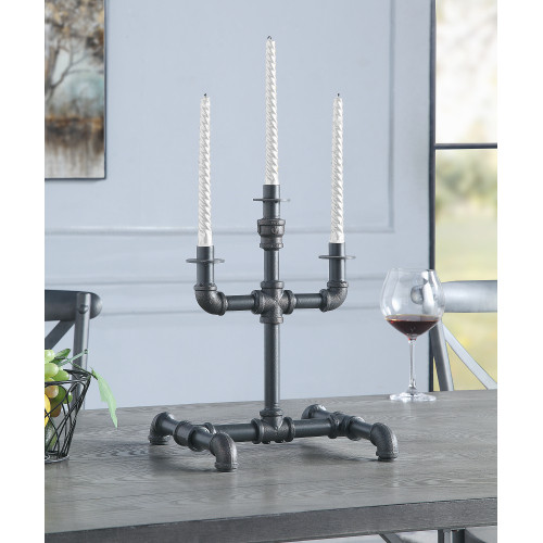 Acme Brantley Candleholder in Sandy Gray Finish AC...