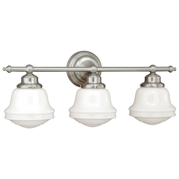 Vaxcel Huntley 3 Light Vanity Satin Nickel