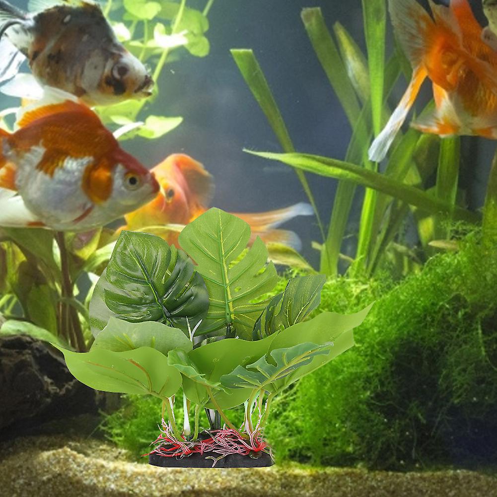 Plastic Aquarium Artificial Vivid Shape High Simulation Water Plant Accessory For Fish Tanks Landscape Decoration