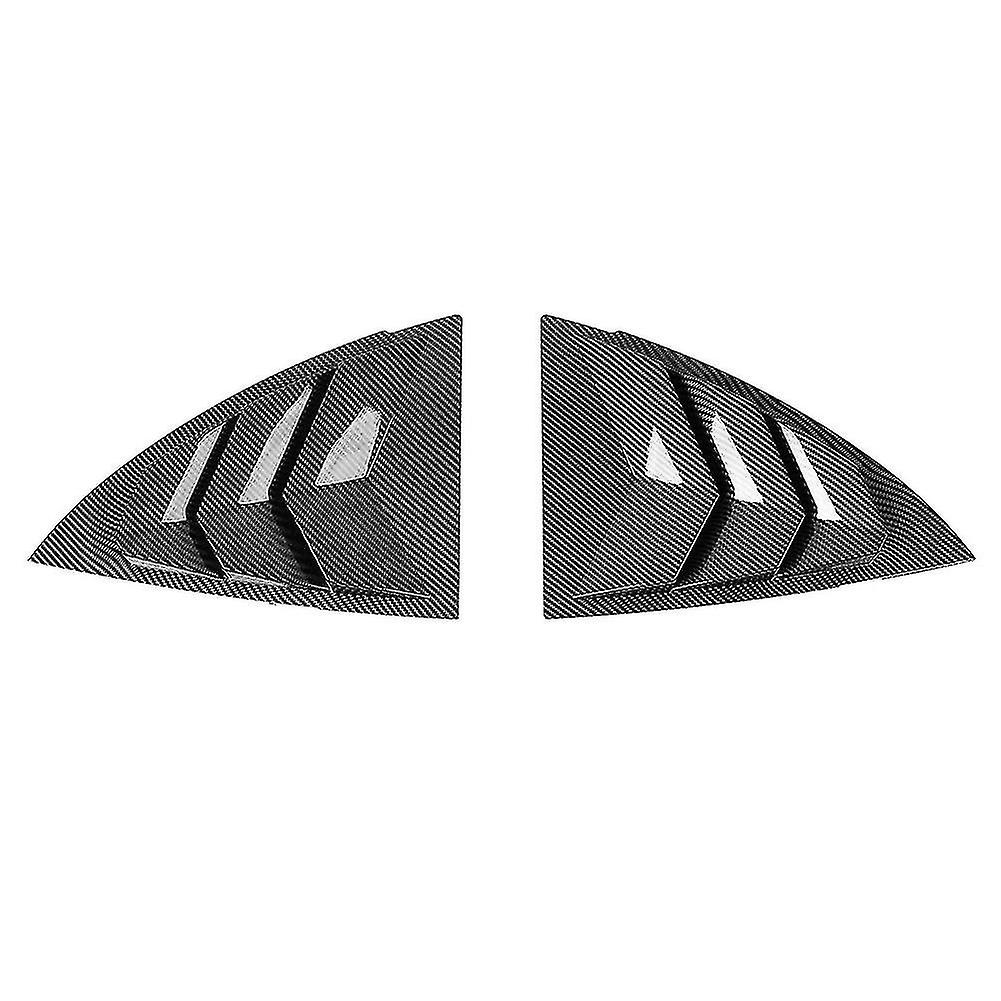 For Tesla Model Y Side Window Louvers，bright Carbon Fiber