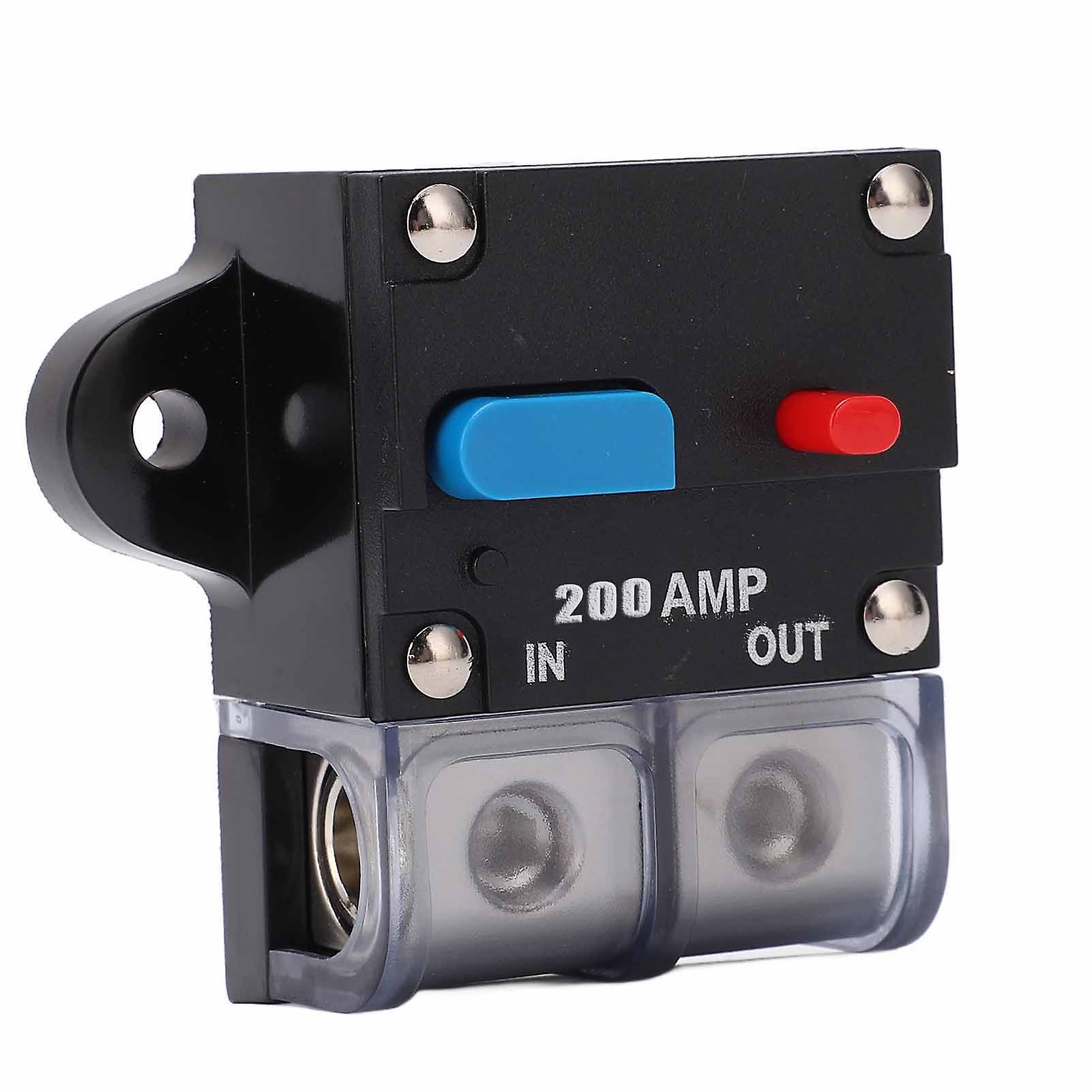 12-42 Vdc Heavy Duty Car Auto Reset Inline Circuit Breaker Self Recovery Fuse (200a)