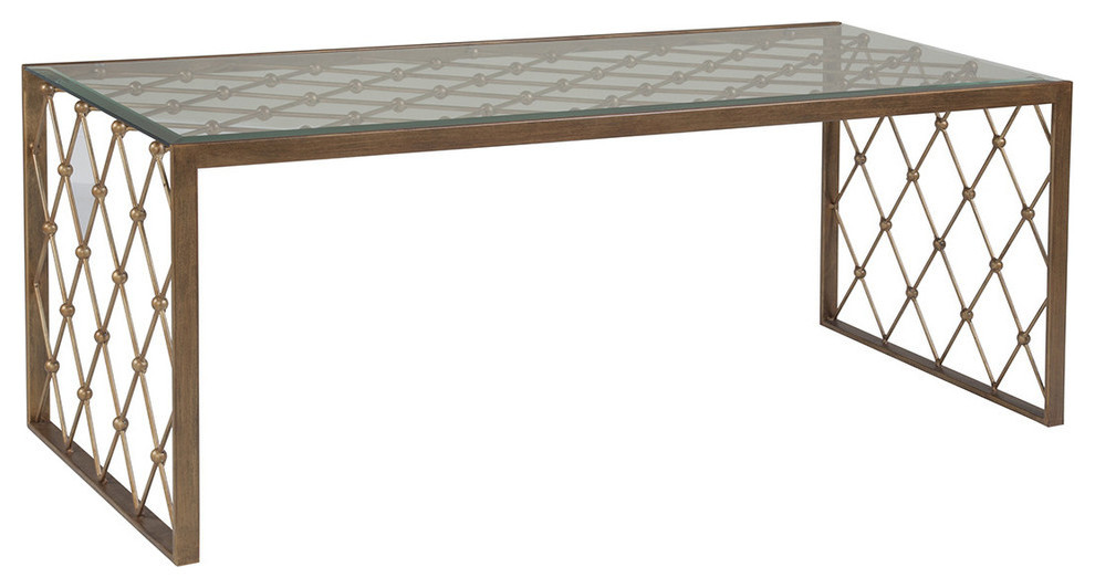 Royere Rectangular Cocktail Table   Contemporary   Coffee Tables   by Lexington Home Brands  Houzz