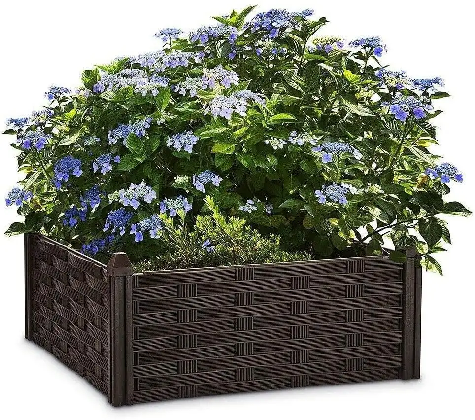 Wholesale Vegetables Flowers Container Plastic Planting Boxes Indoor Outdoor Decorative Plant Planter Raised Bed Garden