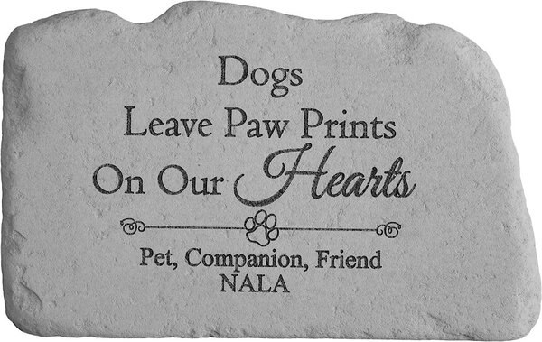 Kay Berry Dogs Leave Pawprints Personalized Stone