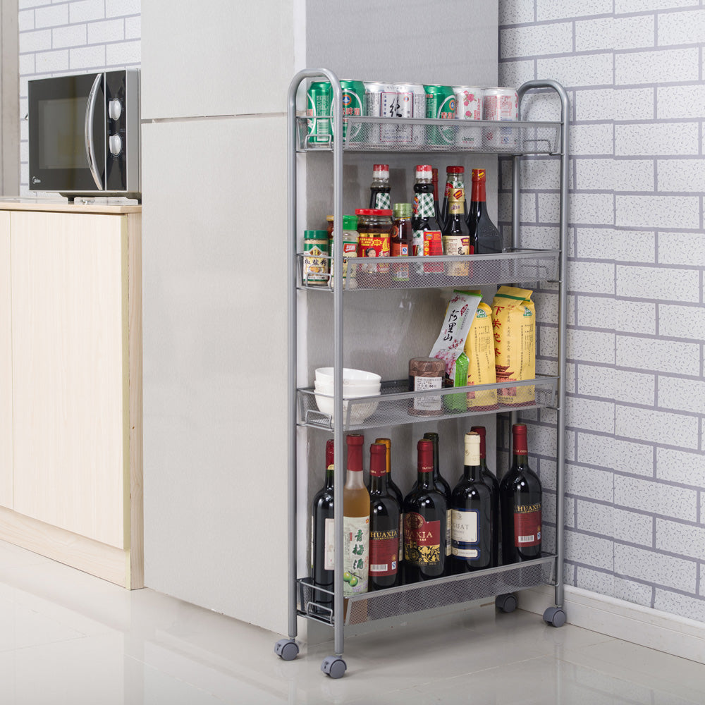 SEGMART 4-Tier Wire Shelving Unit， 21.7