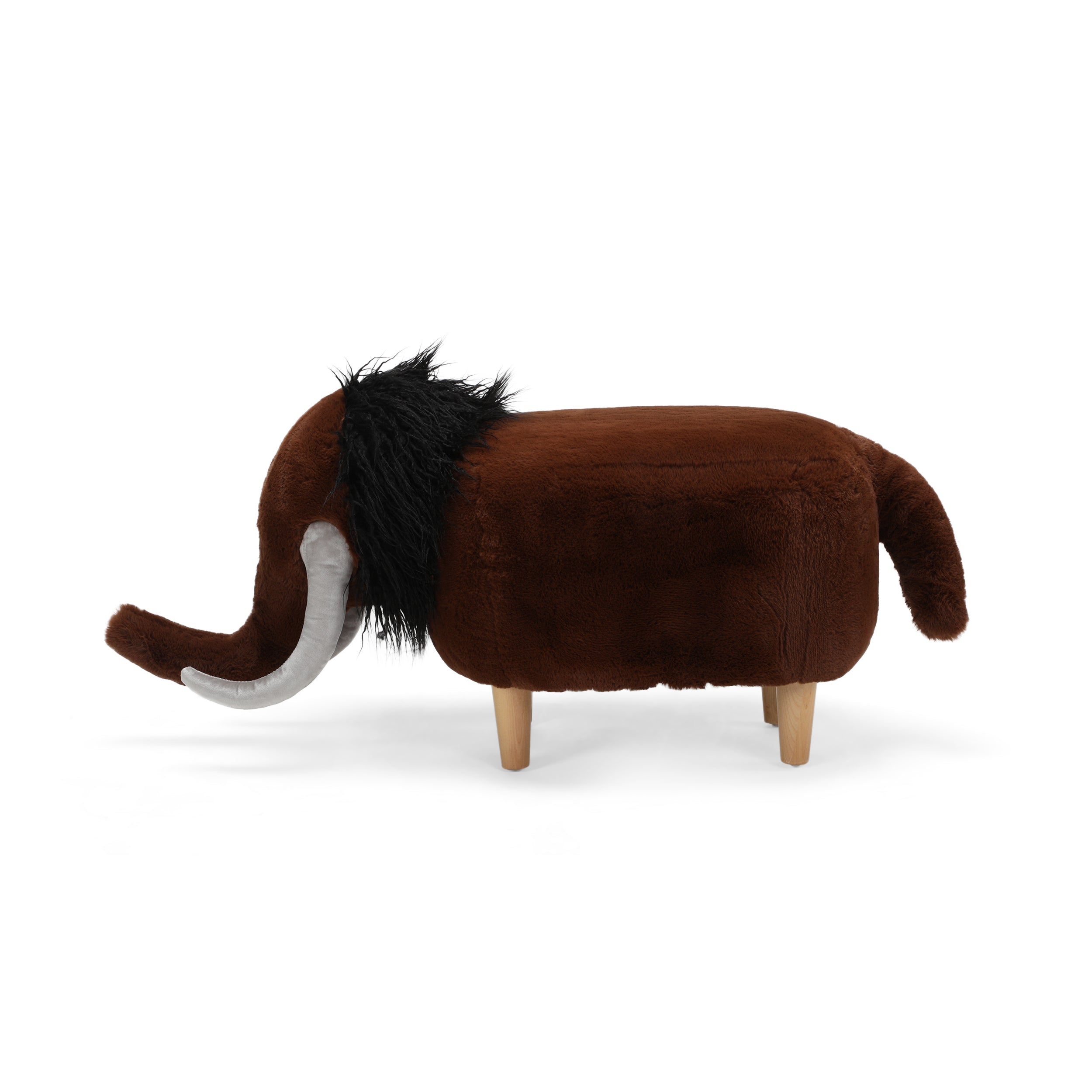 Baylor Fabric Woolly Mammoth Ottoman